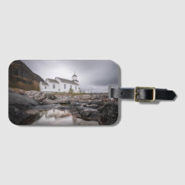 Etiqueta Para Maletas Iglesia de Gimsoy Lofoten Noruega
