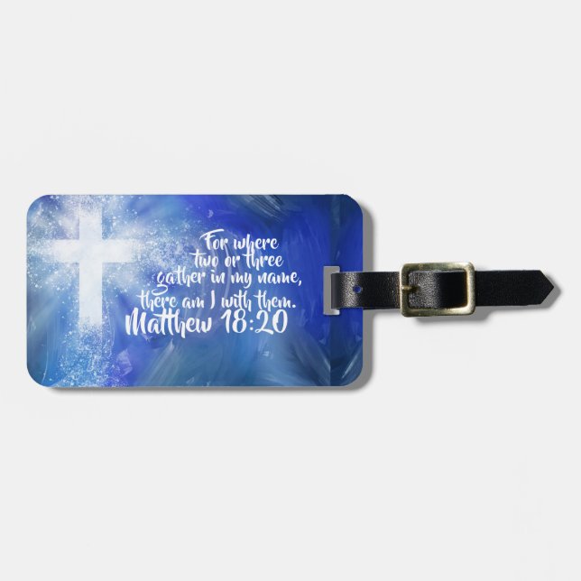 Etiqueta Para Maletas Iglesia personalizado (Frente Horizontal)