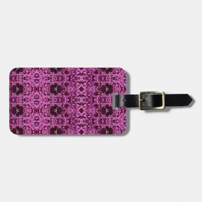 Etiqueta Para Maletas Ikat 7 Darker Cabbage (Frente Horizontal)