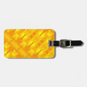 Etiqueta Para Maletas Ikat amarillo también