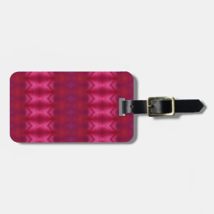 Etiqueta Para Maletas Ikat de flor magenta