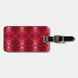 Etiqueta Para Maletas Ikat Red Snapdragon