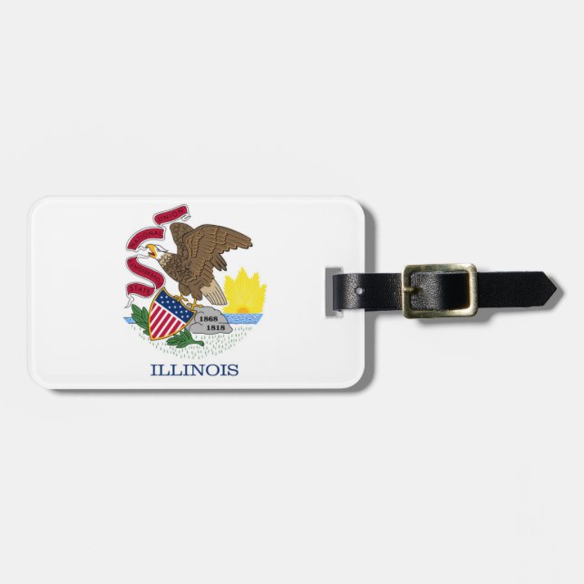 Etiqueta Para Maletas Illinois (Frente Horizontal)