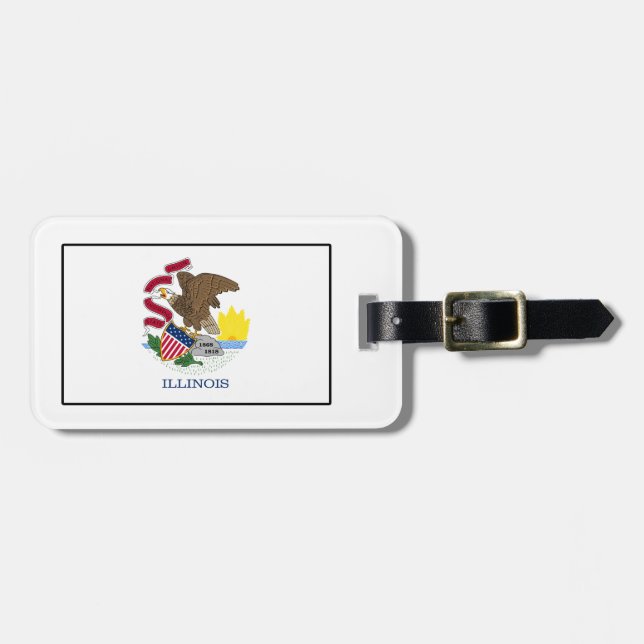 Etiqueta Para Maletas Illinois (Frente Horizontal)