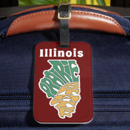 Etiqueta Para Maletas Illinois Nickname Word Art
