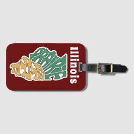 Etiqueta Para Maletas Illinois Nickname Word Art