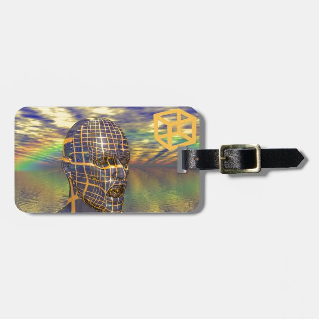 Etiqueta Para Maletas Ilusión planetaria (Frente Horizontal)