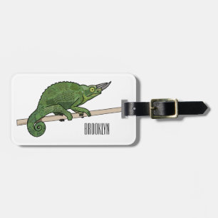 Etiqueta Para Maletas Ilustracion chameleon personalizado de Jackson