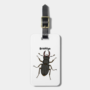 Etiqueta Para Maletas Ilustracion de insectos Stag