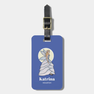 Etiqueta Para Maletas Ilustracion de moda de la princesa de hadas Petal