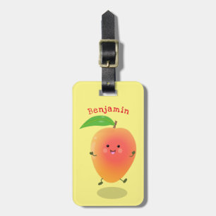 Etiqueta Para Maletas Ilustracion de personalizado amarillo de mango ale