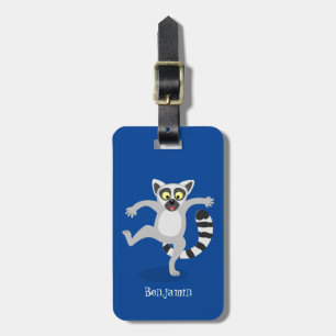 Etiqueta Para Maletas Ilustracion de personalizado bailador de lémur de