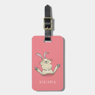 Etiqueta Para Maletas Ilustracion de personalizado de conejo de conejo d