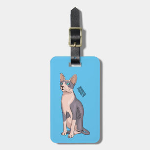 Etiqueta Para Maletas Ilustracion de personalizado de gatos Sfinx