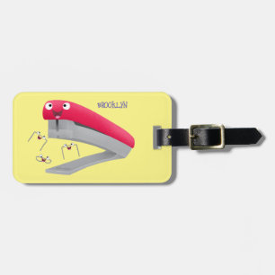 Etiqueta Para Maletas Ilustracion de personalizado de grapadora de color