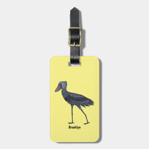 Etiqueta Para Maletas Ilustracion de personalizado de pájaro Shoebill