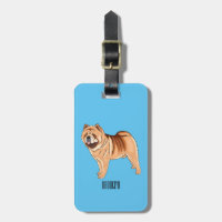 Ilustracion de personalizado de perro Chow Chow