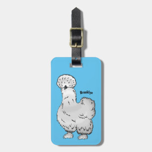 Etiqueta Para Maletas Ilustracion de personalizado de pollo de Silkie