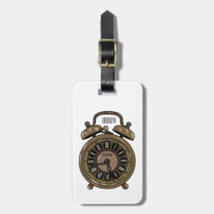 Etiqueta Para Maletas Ilustracion de personalizado de reloj de alarma