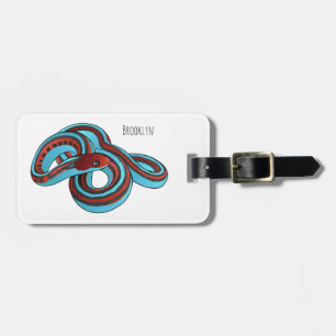 Etiqueta Para Maletas Ilustracion de personalizado de serpiente de San F