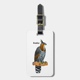 Etiqueta Para Maletas Ilustracion del personalizado de las aves ornate h