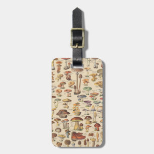 Etiqueta Para Maletas Ilustracion del vintage de setas