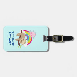 Etiqueta Para Maletas Ilustracion divertidísimo en modo eslogan activado