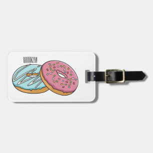 Etiqueta Para Maletas Ilustracion Donut personalizado