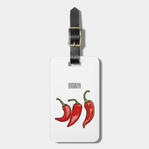 Etiqueta Para Maletas Ilustracion personalizado Chili