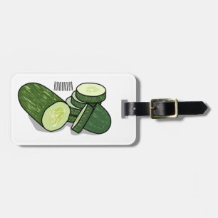 Etiqueta Para Maletas Ilustracion personalizado Cucumber