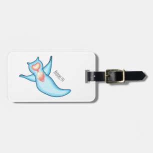 Etiqueta Para Maletas Ilustracion personalizado de ángel de mar