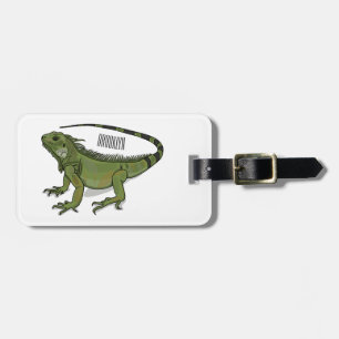 Etiqueta Para Maletas Ilustracion personalizado de Iguana