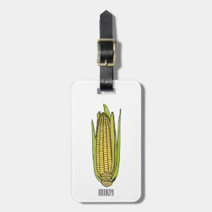 Etiqueta Para Maletas Ilustracion personalizado de maíz