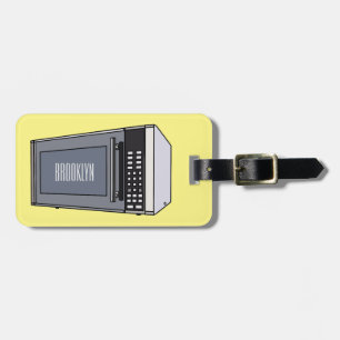 Etiqueta Para Maletas Ilustracion personalizado de microondas