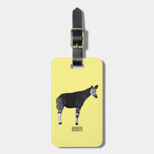 Etiqueta Para Maletas Ilustracion personalizado de Okapi