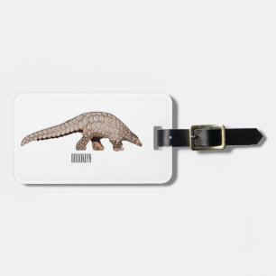Etiqueta Para Maletas Ilustracion personalizado de Pangolin