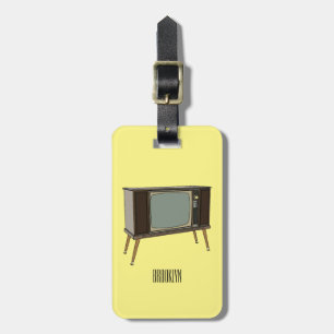 Etiqueta Para Maletas Ilustracion personalizado de televisión