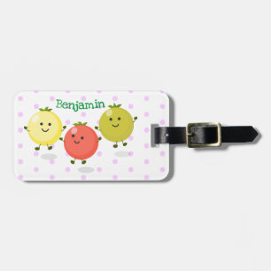 Etiqueta Para Maletas Ilustracion personalizado de tomates de cerezo