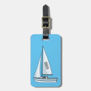 Etiqueta Para Maletas Ilustracion personalizado de velero