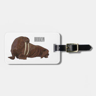 Etiqueta Para Maletas Ilustracion personalizado de Walrus