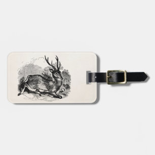 Etiqueta Para Maletas Ilustracion personalizado dólar de los ciervos en