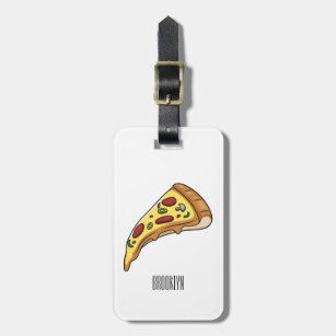 Etiqueta Para Maletas Ilustracion personalizado Pizza