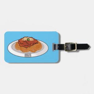 Etiqueta Para Maletas Ilustracion personalizado Spaghetti