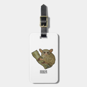 Etiqueta Para Maletas Ilustracion personalizado Tarsier
