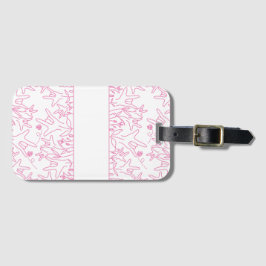 Etiqueta Para Maletas ILY Bloom - Diseño ASL de nombre personalizado