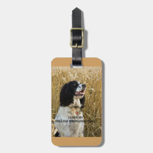 Etiqueta Para Maletas imagen del bwlove w del perro de aguas de saltador