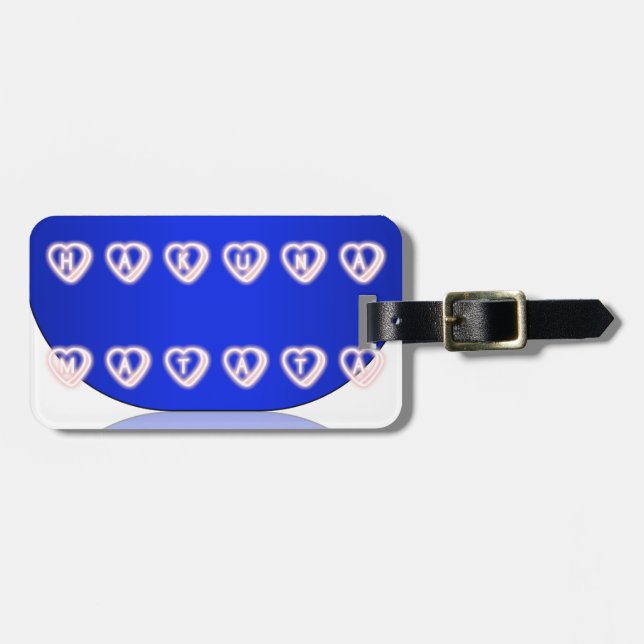 Etiqueta Para Maletas Impresión artística de Hakuna Matata en el Reino U (Frente Horizontal)