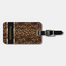 Etiqueta Para Maletas Impresión de animales leopardos | DIY Textos