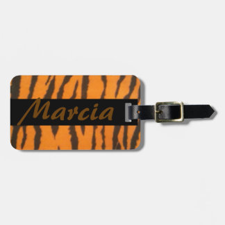 Etiqueta Para Maletas Impresión elegante conocida del tigre