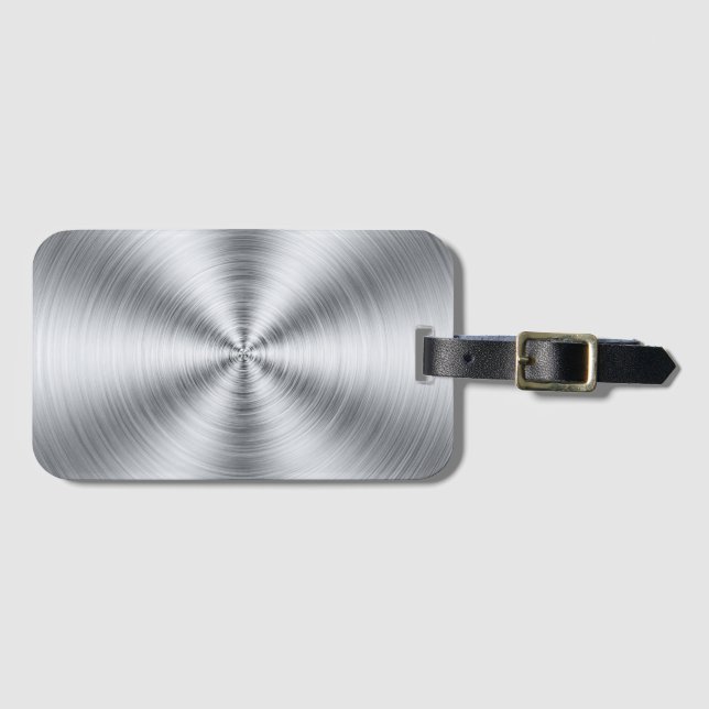 Etiqueta Para Maletas Impresión inoxidable de Sunburst (Anverso horizontal)